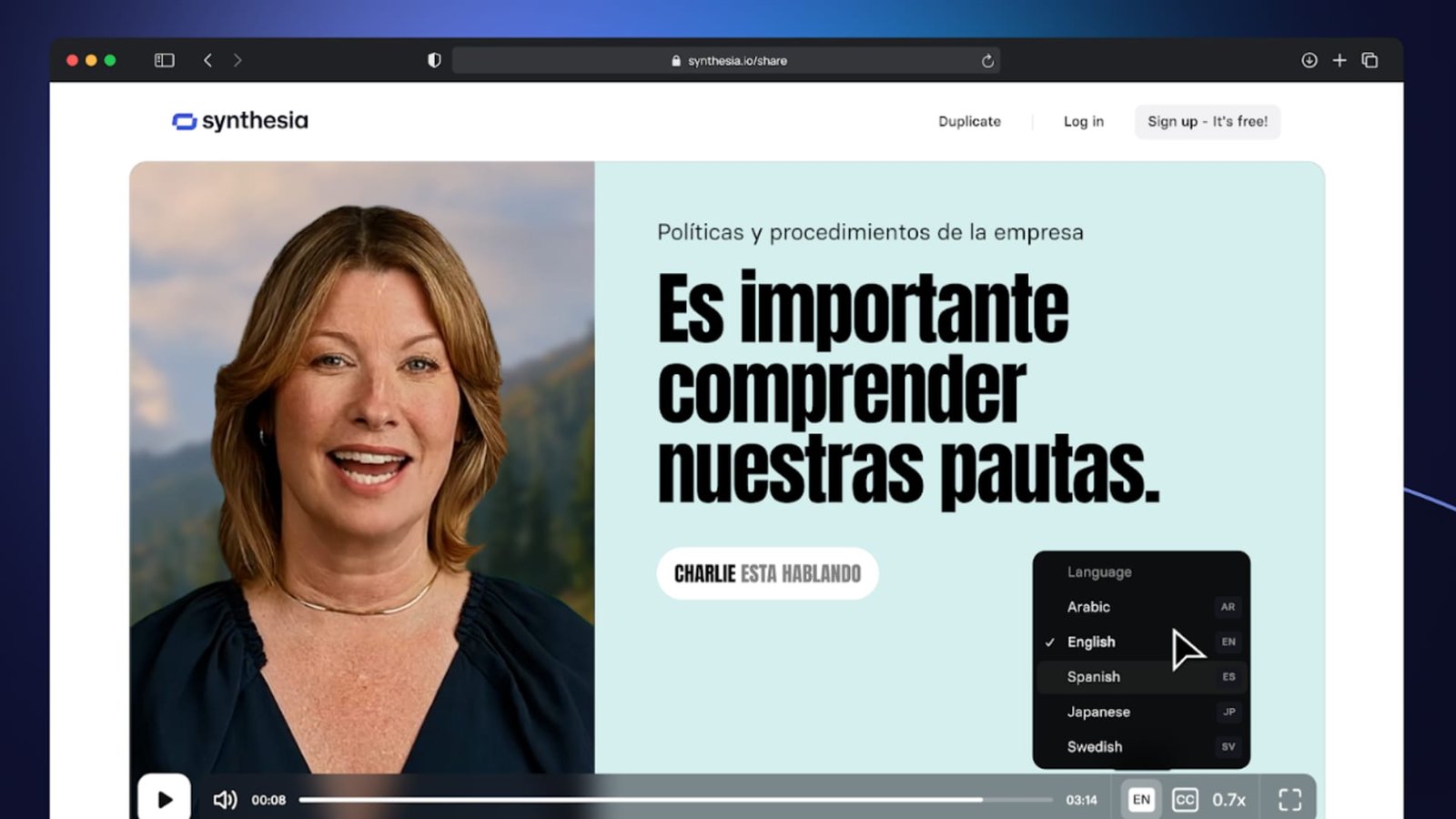 AI video platform Synthesia doubles valuation to .1 billion
