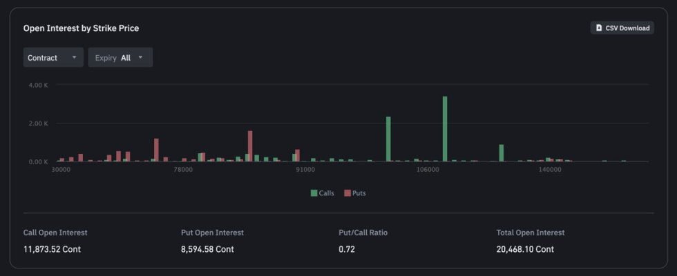 Bitcoin Options Market Shows Bullish Bias – Heavy Put Positions Signal Caution, Volatility Ahead Bitcoin Options Market Shows Bullish Bias – Heavy Put Positions Signal Caution, Volatility Ahead