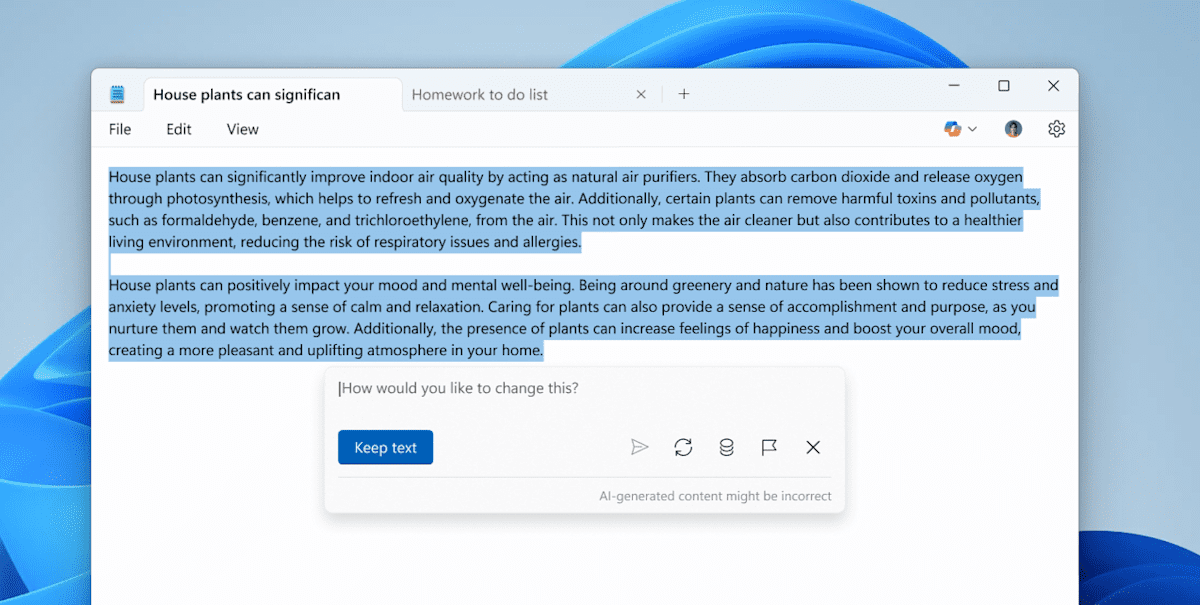 Microsoft Notepad’s latest AI trick churns out custom text for you Microsoft Notepad’s latest AI trick churns out custom text for you