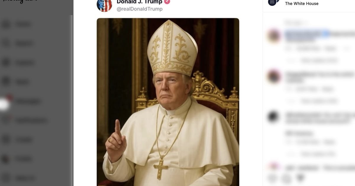 White House posts AI-generated picture of Trump as pope – POLITICO White House posts AI-generated picture of Trump as pope – POLITICO