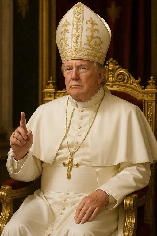 Trump Posting Apparent AI Photo of Himself as the Pope Takes Off Online Trump Posting Apparent AI Photo of Himself as the Pope Takes Off Online