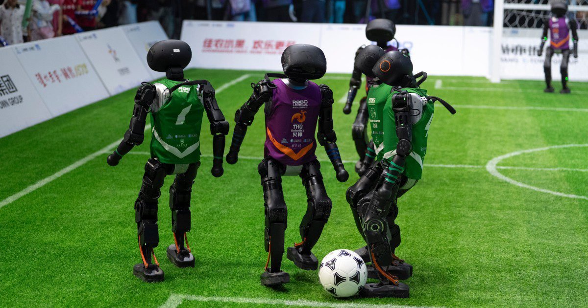 A bumbling game of robot soccer was a breakthrough for embodied AI A bumbling game of robot soccer was a breakthrough for embodied AI