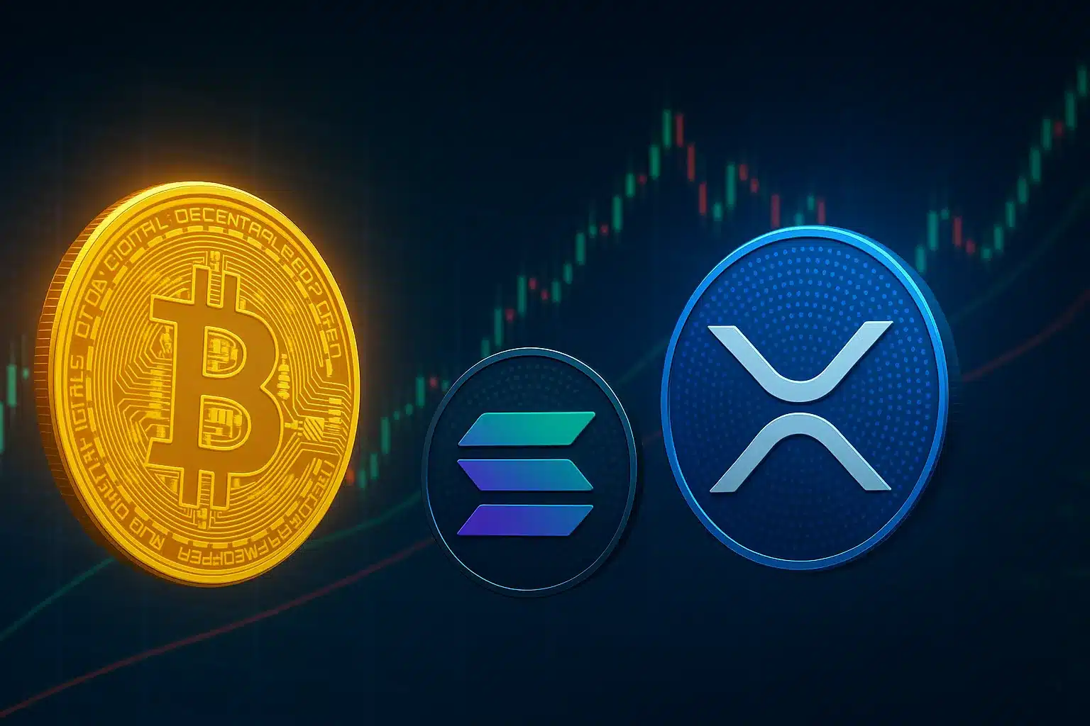 Bitcoin Hits 8K; XRP Targets SWIFT Share; Solana Shows Stability