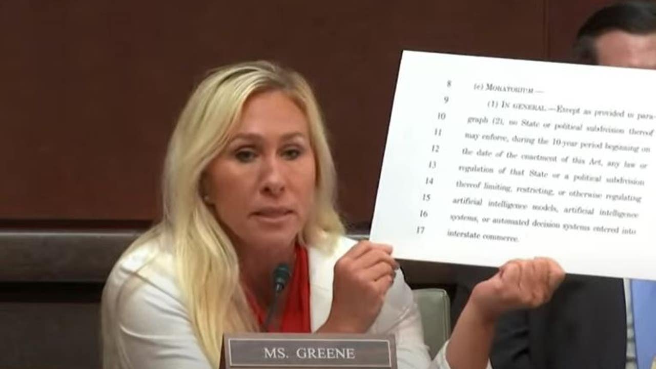 MTG says again she will oppose Trump’s Big Beautiful Bill over AI provision MTG says again she will oppose Trump’s Big Beautiful Bill over AI provision