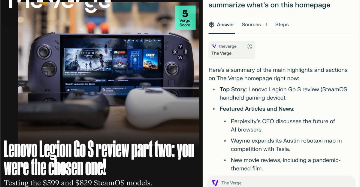 Perplexity’s Comet is the AI browser Google wants
