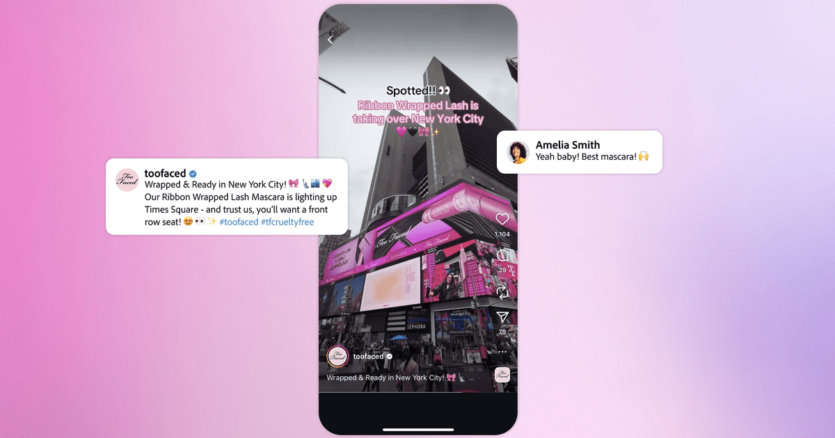 Estée Lauder’s Too Faced first AI ad campaign with Adobe