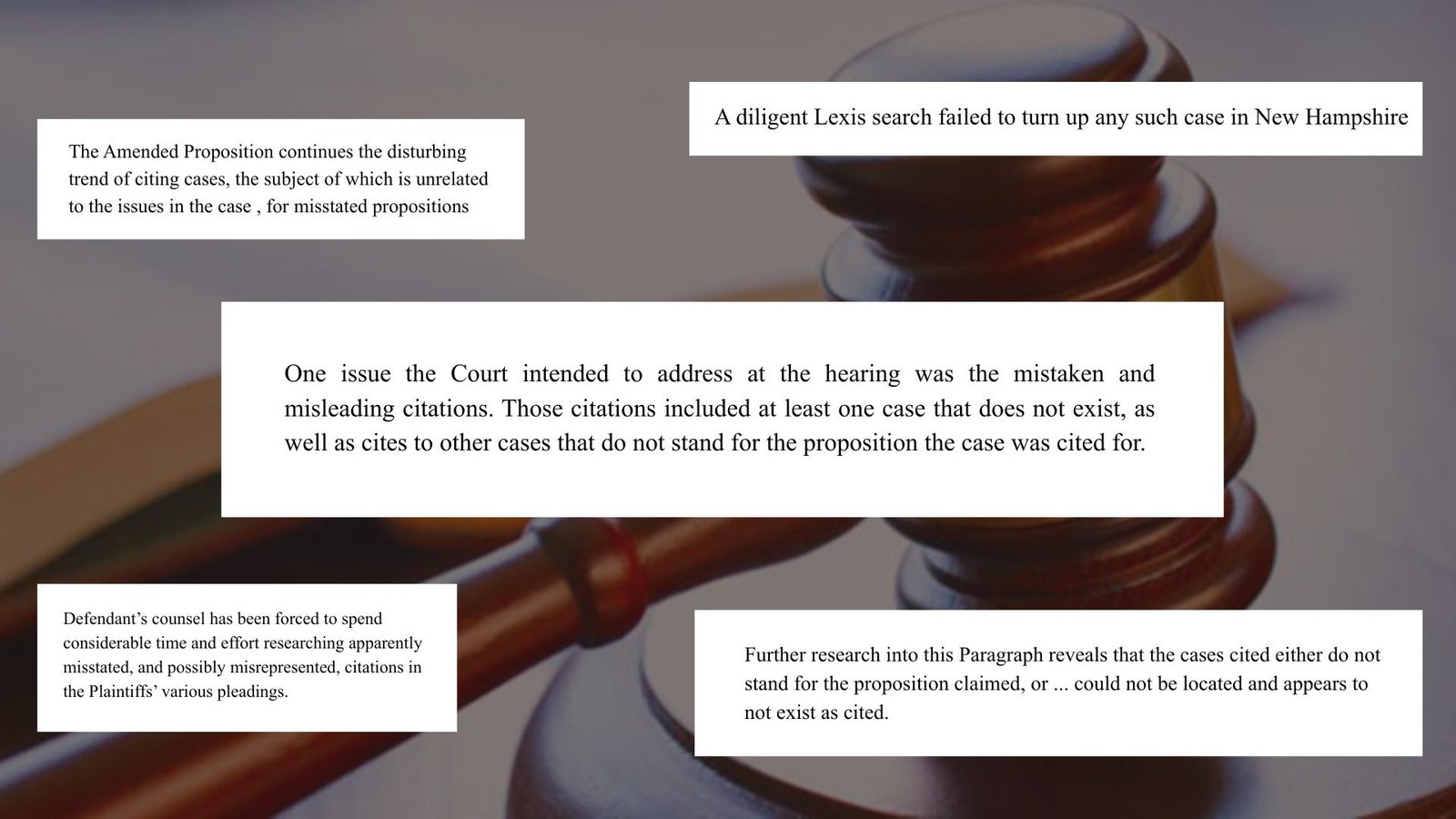 AI-generated legal errors: A lawsuit in New Hampshire