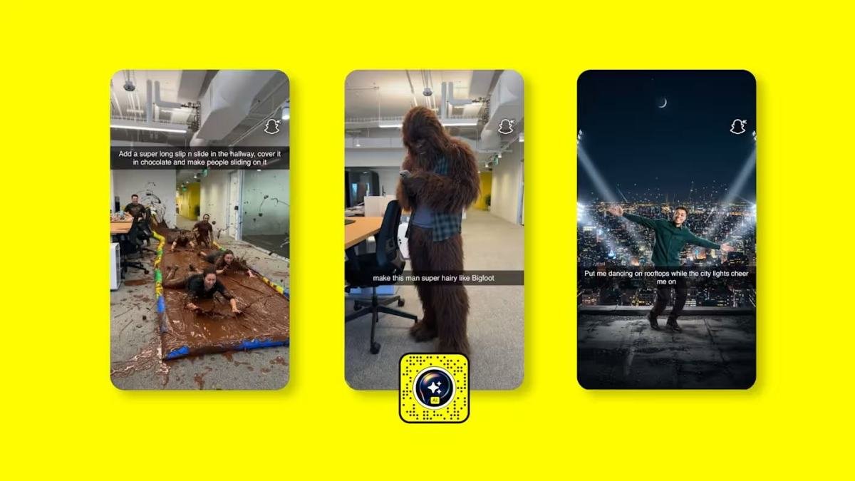 Snapchat makes its first open prompt AI Lens available for free in the US