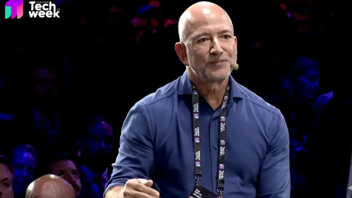 Bezos compares AI investment surge to internet bubble at Italian Tech Week