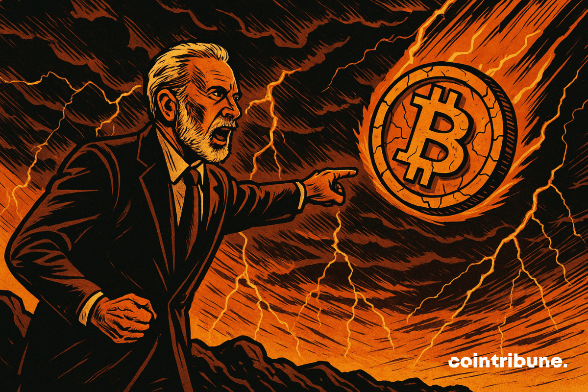 Bitcoin loses 32% against gold, Schiff predicts a collapse Bitcoin loses 32% against gold, Schiff predicts a collapse