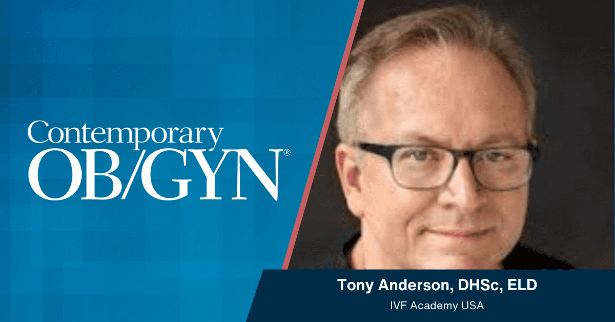 Tony Anderson, DHSc, ELD, highlights AI’s growing role in IVF