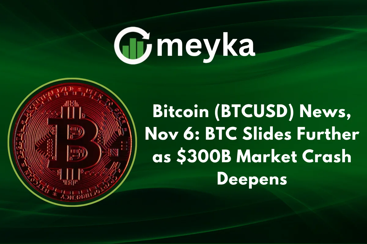 Bitcoin (BTCUSD) News, Nov 6: BTC Slides Further as 0B Market Crash Deepens