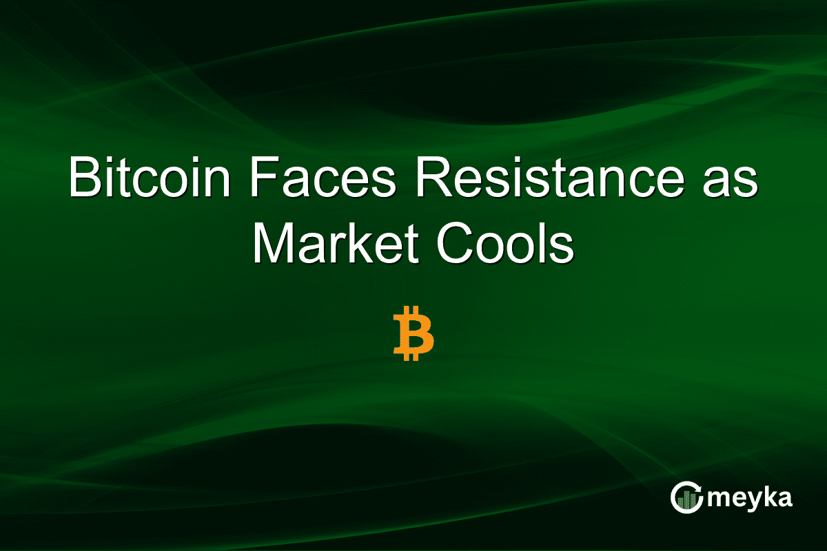 Bitcoin Faces Resistance as Market Cools