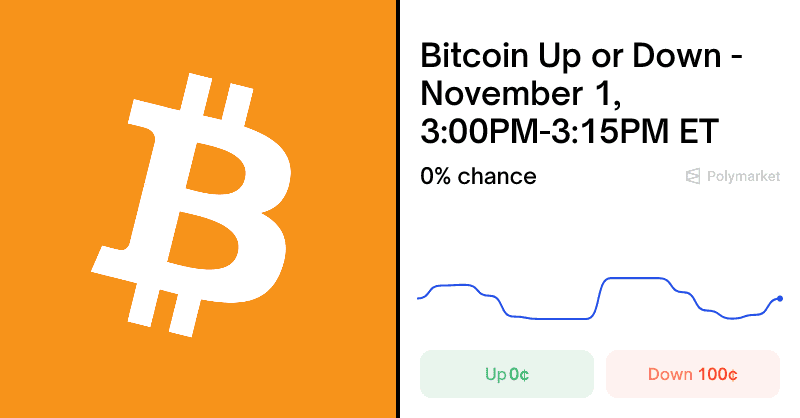 Polymarket | Bitcoin Up or Down